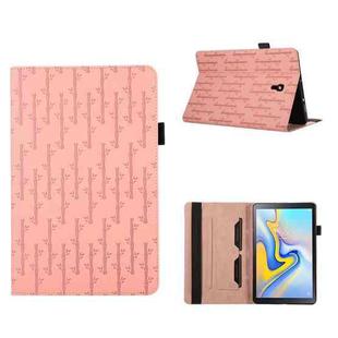 For Samsung Galaxy Tab A 10.5 T590 Lucky Bamboo Pattern Leather Tablet Case(Pink)
