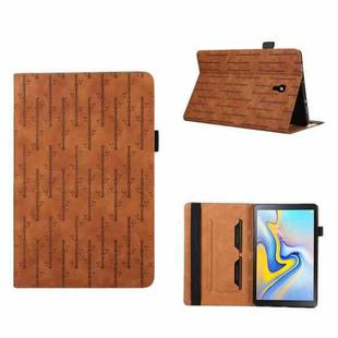 For Samsung Galaxy Tab A 10.5 T590 Lucky Bamboo Pattern Leather Tablet Case(Brown)