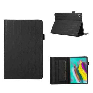 For Samsung Galaxy Tab S5e 10.5 T720 Lucky Bamboo Pattern Leather Tablet Case(Black)