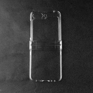 For Samsung Galaxy Z Flip5 3 in 1 PC Transparent Shockproof Protective Phone Case(Transparent)