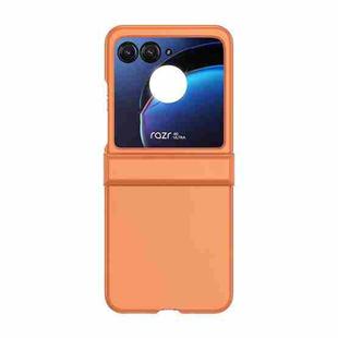 For Motorola Razr 40 Ultra Skin Feel PC Phone Case with Hinge(Orange)
