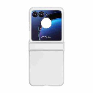 For Motorola Razr 40 Ultra Skin Feel PC Phone Case with Hinge(White)