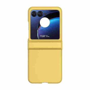 For Motorola Razr 40 Ultra / Razr 2023 3 in 1 Skin Feel PC Phone Case(Lemon Yellow)