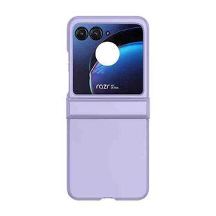 For Motorola Razr 40 Ultra / Razr 2023 3 in 1 Skin Feel PC Phone Case(Sakura Purple)