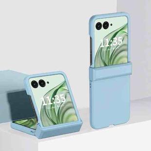 For Motorola Razr 50 Ultra 3 in 1 Skin Feel PC Phone Case(Sky Blue)