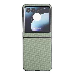 For Motorola Razr 40 Ultra / Razr 2023 Weave Texture PC Phone Case(Green)