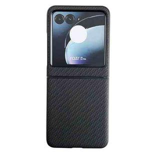 For Motorola Razr 40 Ultra / Razr 2023 Weave Texture PC Phone Case(Black)