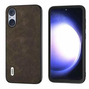 For Sony Xperia 5 V ABEEL Dream Litchi Texture PU Phone Case(Khaki)