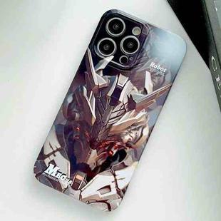 For iPhone 13 Pro Max Painted Pattern Precise Hole PC Phone Case(Golden Robot)