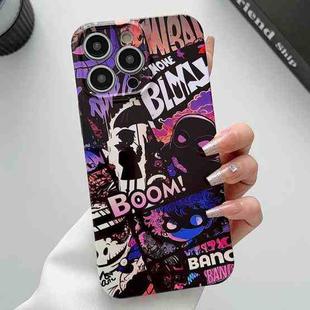 For iPhone 13 Pro Painted Pattern Precise Hole PC Phone Case(Comics Umbrella Boy)