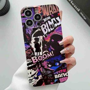 For iPhone 11 Pro Max Painted Pattern Precise Hole PC Phone Case(Comics Umbrella Boy)