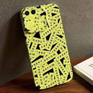 For iPhone 8 Plus / 7 Plus Painted Pattern Precise Hole PC Phone Case(Green Label)