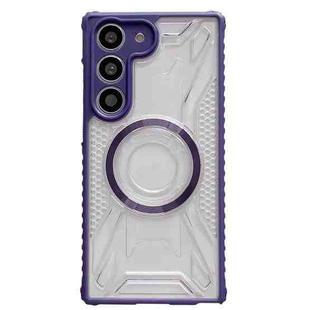 For Samsung Galaxy S23 5G CD Texture Magsafe Phone Case(Dark Purple)