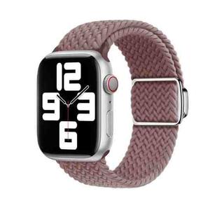For Apple Watch 8 45mm Nylon Loop Magnetic Buckle Watch Band(Smoke Purple)