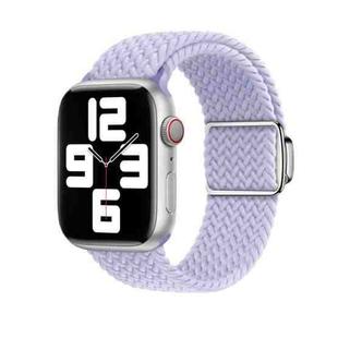 For Apple Watch SE 2022 40mm Nylon Loop Magnetic Buckle Watch Band(Fog Purple)