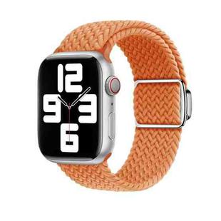 For Apple Watch SE 2022 44mm Nylon Loop Magnetic Buckle Watch Band(Orange)