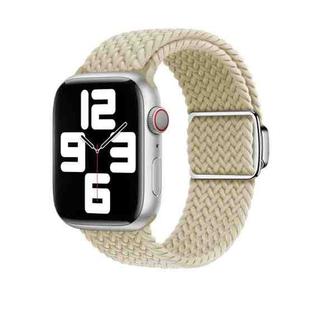 For Apple Watch SE 2022 44mm Nylon Loop Magnetic Buckle Watch Band(Starlight)