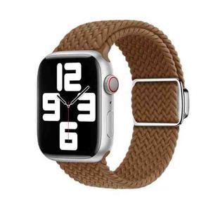 For Apple Watch 7 41mm Nylon Loop Magnetic Buckle Watch Band(Brown)