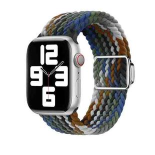 For Apple Watch SE 40mm Nylon Loop Magnetic Buckle Watch Band(Cowboy Rainbow)