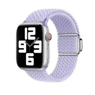 For Apple Watch Series 6 40mm Nylon Loop Magnetic Buckle Watch Band(Fog Purple)