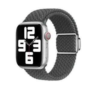 For Apple Watch 3 38mm Nylon Loop Magnetic Buckle Watch Band(Space Grey)