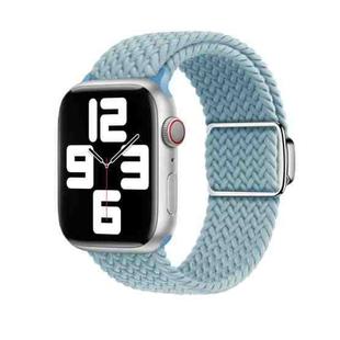 For Apple Watch 3 42mm Nylon Loop Magnetic Buckle Watch Band(Rock Blue)