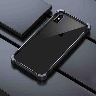 For iPhone XS Max Machinist Metal Phone Protective Frame(Black)