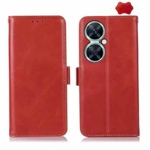 For Huawei Nova 11i / Enjoy 60 Pro Crazy Horse Top Layer Cowhide Leather Phone Case(Red)