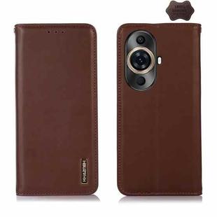 For Huawei Nova 11 Pro / 11 Ultra KHAZNEH Nappa Top Layer Cowhide Leather Phone Case(Brown)