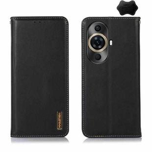 For Huawei Nova 11 Pro / 11 Ultra KHAZNEH Nappa Top Layer Cowhide Leather Phone Case(Black)