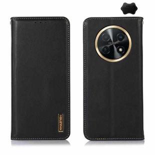 For Huawei Nova Y91 4G / Enjoy 60X KHAZNEH Nappa Top Layer Cowhide Leather Phone Case(Black)