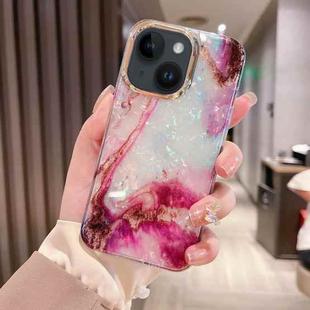 For iPhone 14 Colorful Crystal Ripple TPU Phone Case(Purple)