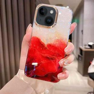 For iPhone 14 Colorful Crystal Ripple TPU Phone Case(Red)