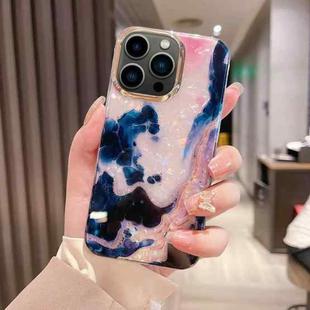 For iPhone 13 Pro Colorful Crystal Ripple TPU Phone Case(White Black)