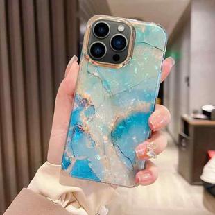 For iPhone 13 Pro Colorful Crystal Ripple TPU Phone Case(Green)