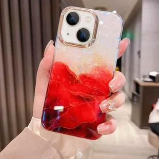 For iPhone 13 Colorful Crystal Ripple TPU Phone Case(Red)