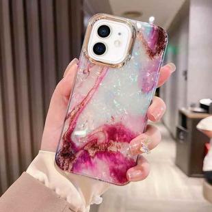 For iPhone 12 Colorful Crystal Ripple TPU Phone Case(Purple)