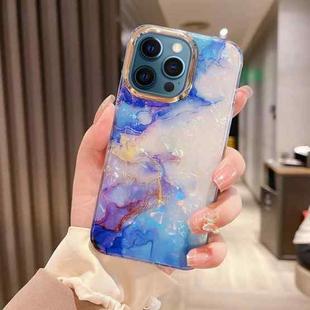 For iPhone 12 Pro Max Colorful Crystal Ripple TPU Phone Case(Purple Blue)