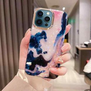 For iPhone 12 Pro Max Colorful Crystal Ripple TPU Phone Case(White Black)