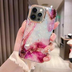 For iPhone 12 Pro Colorful Crystal Ripple TPU Phone Case(Purple)