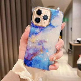 For iPhone 11 Pro Max Colorful Crystal Ripple TPU Phone Case(Purple Blue)