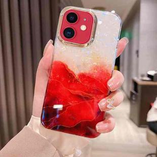 For iPhone 11 Colorful Crystal Ripple TPU Phone Case(Red)