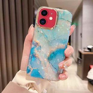 For iPhone 11 Colorful Crystal Ripple TPU Phone Case(Green)
