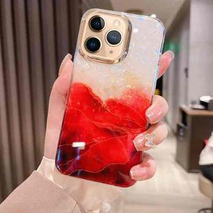 For iPhone 11 Pro Colorful Crystal Ripple TPU Phone Case(Red)