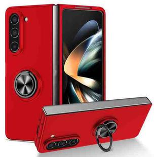 For Samsung Galaxy Z Fold6 5G Armor Ring Holder Phone Case(Red)