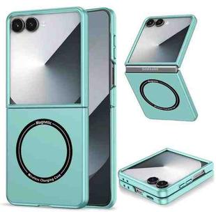 For Samsung Galaxy Z Flip7 5G Armor Ring Holder Phone Case(Sky Blue)