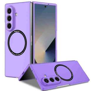 For Samsung Galaxy Z Fold7 5G Armor Ring Holder Phone Case(Purple)