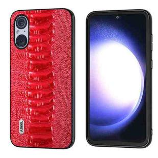 For Sony Xperia 5 V ABEEL Genuine Leather Weilai Series Phone Case(Red)