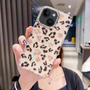 For iPhone 14 Colorful Crystal Shell Pattern PC + TPU Phone Case(Light Leopard)