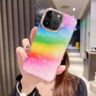 For iPhone 14 Pro Colorful Crystal Shell Pattern PC + TPU Phone Case(Colorful)